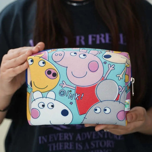 Personalized Cartoon Printed Neck Pillow with Box Pouch Combo for Kids