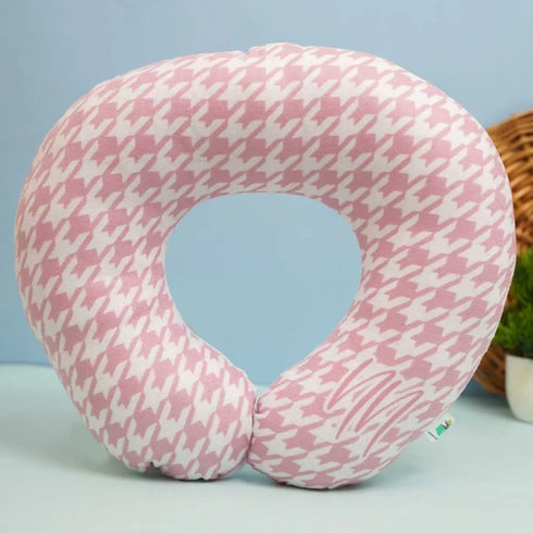 Personalized Printed Neck Pillow with Box Pouch Travel Combo