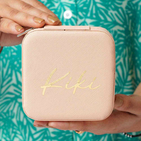 Personalized Organizer Jewellery Box for Women - Peach