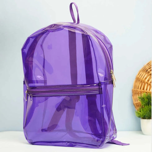 Personalized Kids Jelly Backpack - Purple