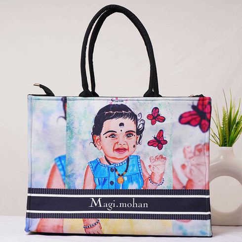 Personalised Photo Printed Box Bag