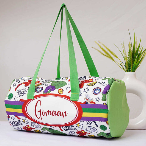 Personalised Cartoons Printed Kids Duffle Bag