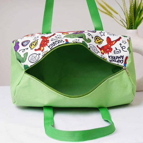 Personalised Cartoons Printed Kids Duffle Bag