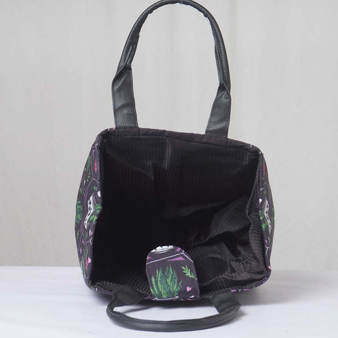 Cactus Printed Lunch Bag With Handle - Uncommongifts.in