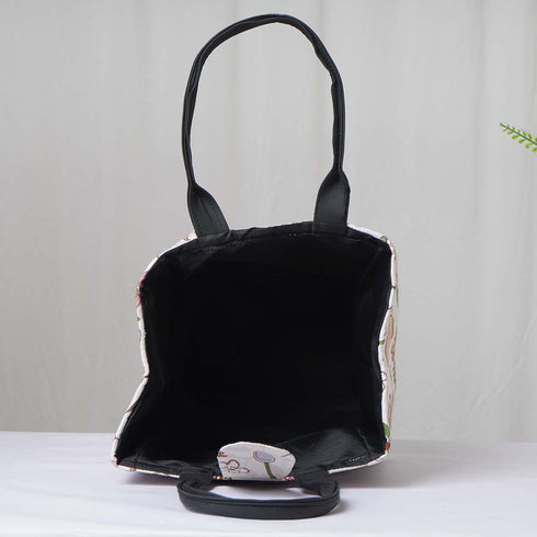 Printed Lunch Bag With Handle - Uncommongifts.in