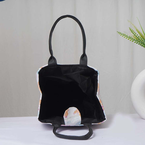 Printed Lunch Bag With Handle - Uncommongifts.in