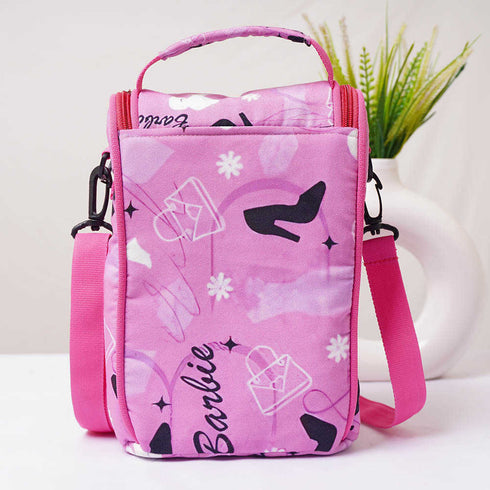 Personalised Pink Printed Kids Lunch Bag