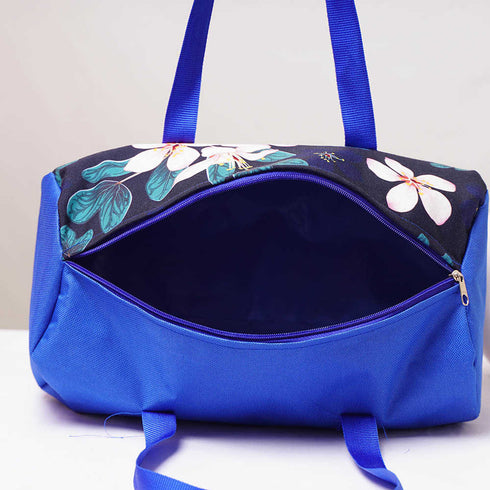 Personalised Floral Printed Kids Duffle Bag