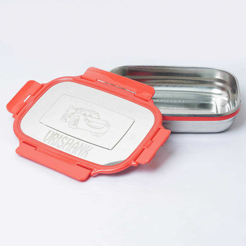 Personalised Kids Lunch Box - Red