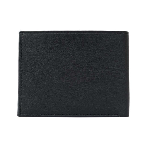 Personalised 3 Fold Men's Wallet With Charm - Black - Uncommongifts.in