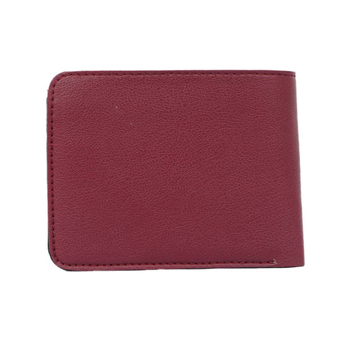 Personalised Men's Wallet With Charm - Maroon - Uncommongifts.in
