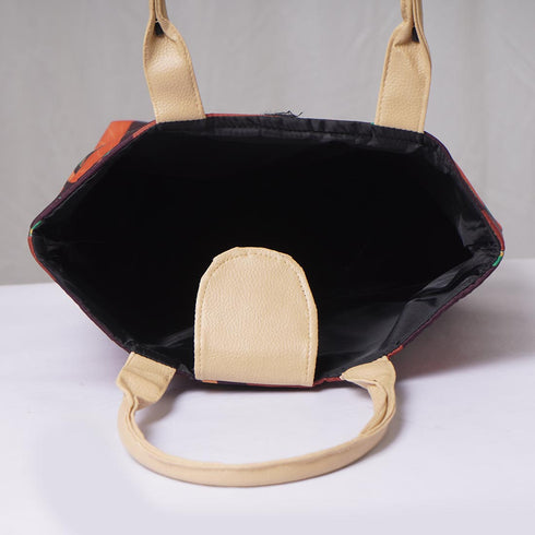 Canvas Printed Lunch Bag With Handle - Uncommongifts.in