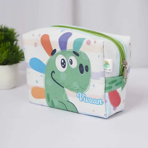 Personalized Animal Printed Box Pouch for Kids