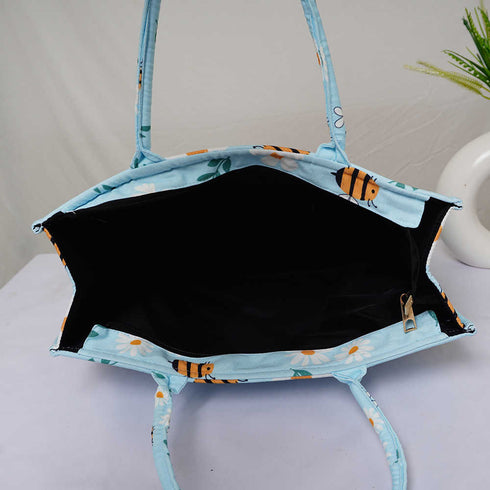 Personalised Floral Printed Kids Box Bag