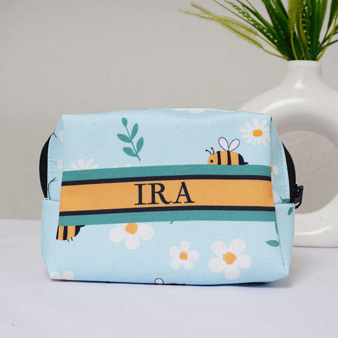 Personalised Floral's Printed Kids Box Bag Combo Gift Set