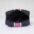 Personalised Black & Pink Strap Printed Box Pouch - Uncommongifts.in