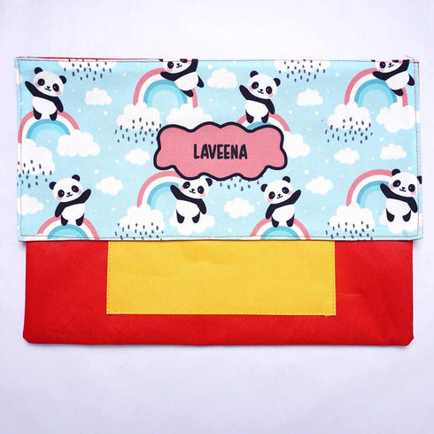 Personalised Panda Printed Kids Document Folder