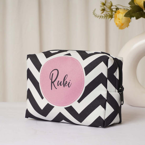 Personalised Geometric Printed Box Pouch - Uncommongifts.in
