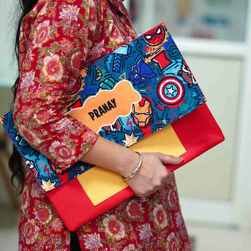 Personalised Cartoon Printed Kids Document Folder