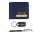 Personalised Gift Combo Men's Wallet With Charm - Blue - Uncommongifts.in
