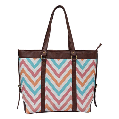 Geometric Printed Women's Office Bag - Uncommongifts.in