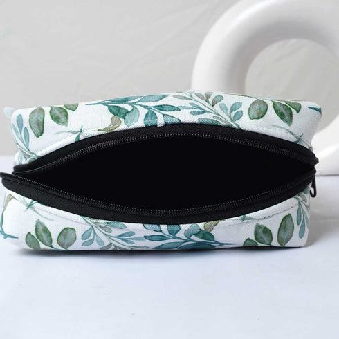 Personalised Blue Leaf's Floral Box Pouch