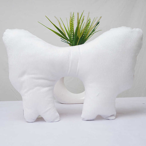 Crazy Corner Bow Shape Velvet Plush Pillow