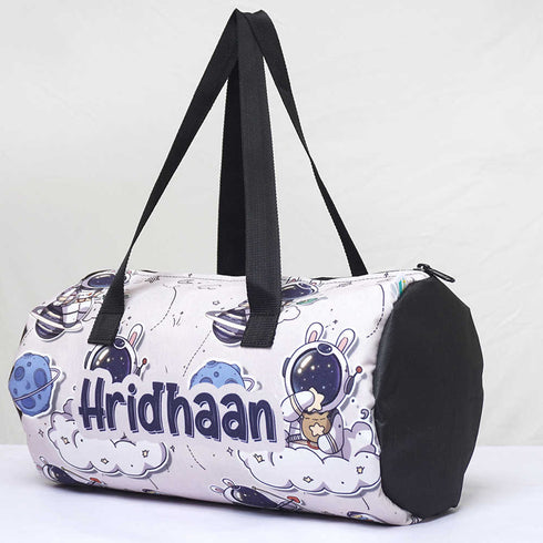 Personalised Astronaut Printed Kids Swimming Duffle Bag