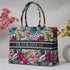 Vibrant Leaf Printed Customised Box Tote Bag - Uncommongifts.in
