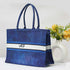 Customized Denim Printed Blue Handheld Box Bag - Uncommongifts.in