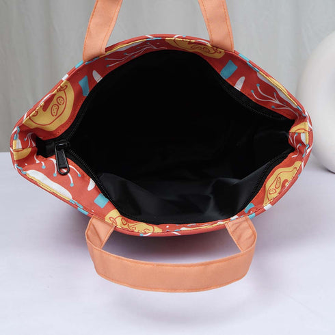 Personalised Printed Canvas Lunch Bag - Uncommongifts.in