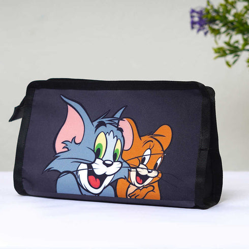Cartoon Printed Personalised Kids Toiletry Pouch