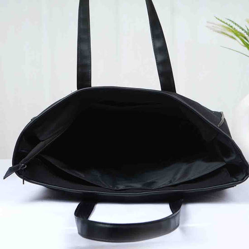 Black Dazzle Personalised Handbag - Uncommongifts.in