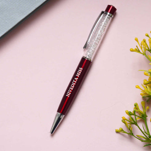 Personalized Pen With Name Engraved Metal Pen-Red