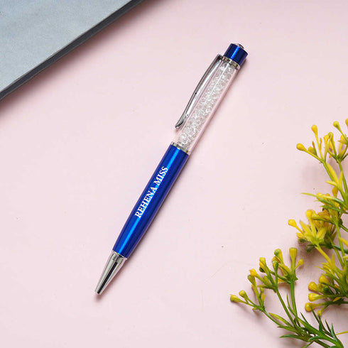 Personalized Pen With Name Engraved Metal Pen-Blue
