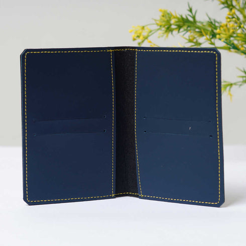 Customized Girl Printed Passport Cover - Black