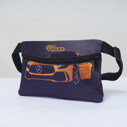 Personalised Car Printed Kids Waist Pouch