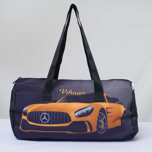 Personalised Car Printed Kids Duffle Bag