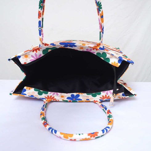 Personalised Floral Printed Kids Box Bag