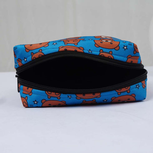 Personalised Bear Printed Box Pouch - Uncommongifts.in