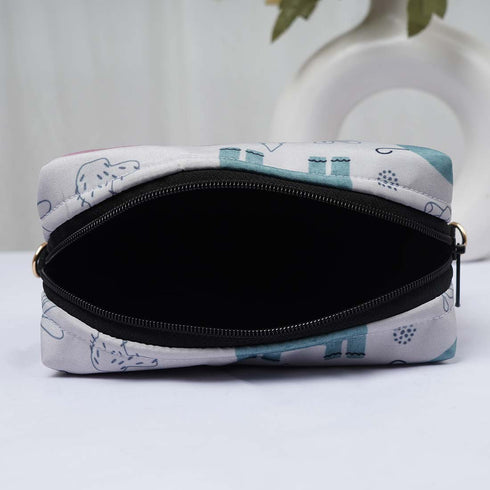 Elephant Printed Personalised Sling Bag - Uncommongifts.in