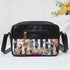 Black Floral Printed Structured Sling Bag - Uncommongifts.in