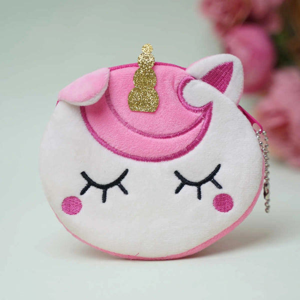 Personalised Unicorn Face Coin Pouch