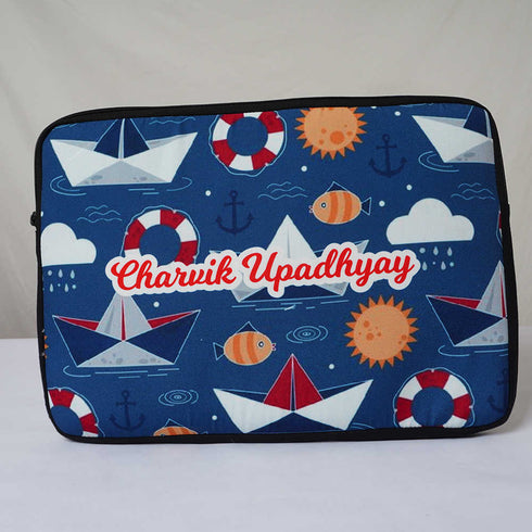 Personalised Laptop Sleeve/Cover & Box Pouch Kids Combo