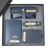 Personalised Wallet Gift Combo With Charm - Navy Blue - Uncommongifts.in