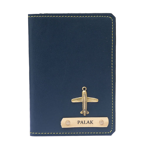 Personalised Wallet Gift Combo With Charm - Navy Blue - Uncommongifts.in