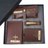 Personalised Wallet Gift Combo With Charm - Brown - Uncommongifts.in