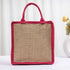 Personalised Pink Jute & Canvas Lunch Bag - Uncommongifts.in