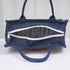 Personalised Navy Blue Jute & Canvas Lunch Bag - Uncommongifts.in