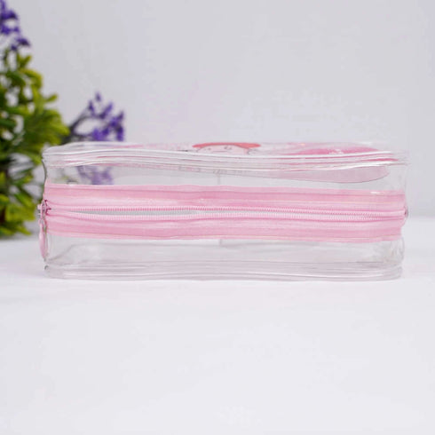 Personalised Pink Glitter Stationery Pouch